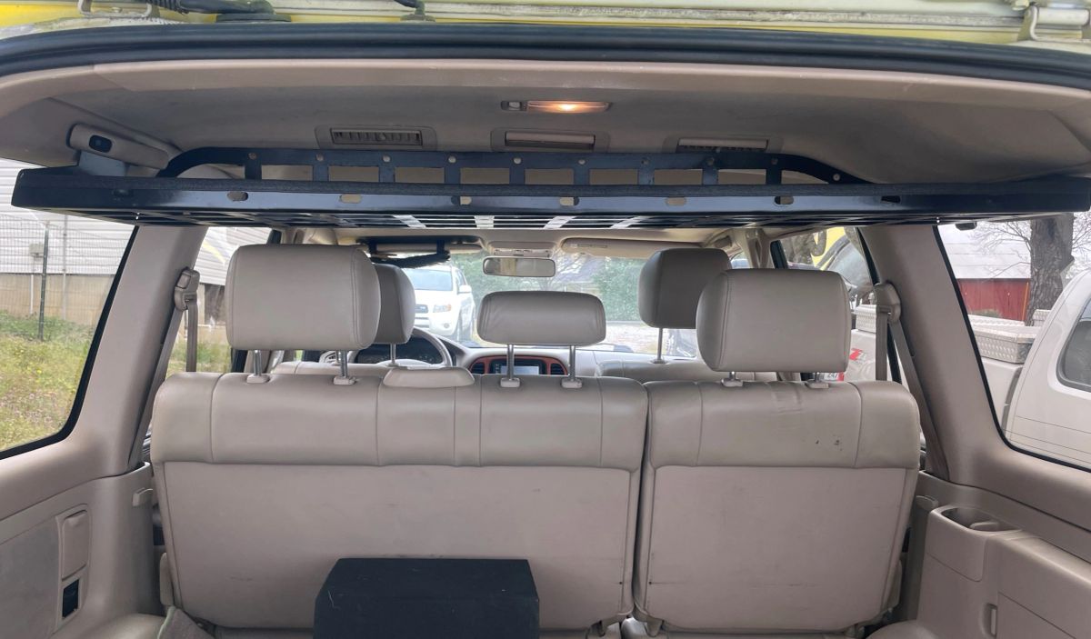 Big Slack Off Road Land Cruiser 100 3rd row cargo rack attic