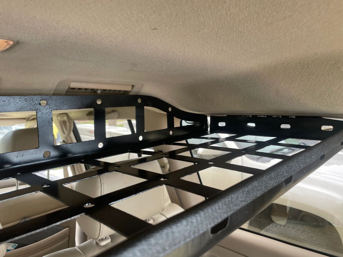 Big Slack Off Road Land Cruiser 100 3rd row cargo rack attic