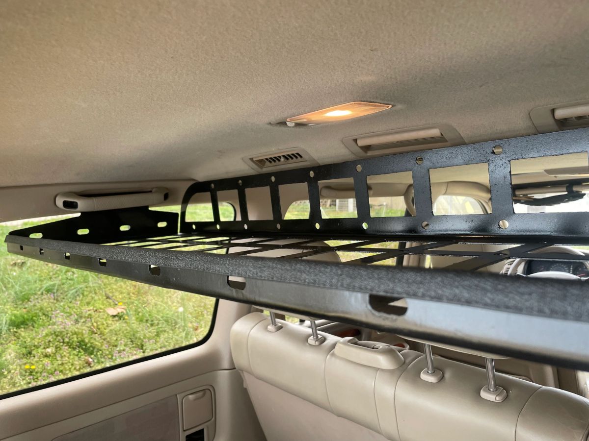 Big Slack Off Road Land Cruiser 100 3rd row cargo rack attic
