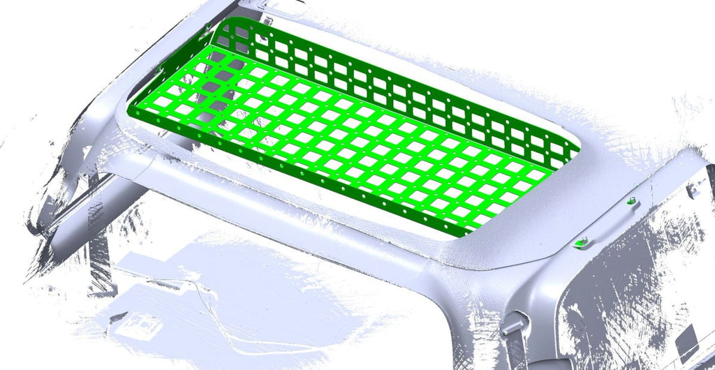 Big Slack Off Road Land Cruiser 100 3rd row cargo rack attic