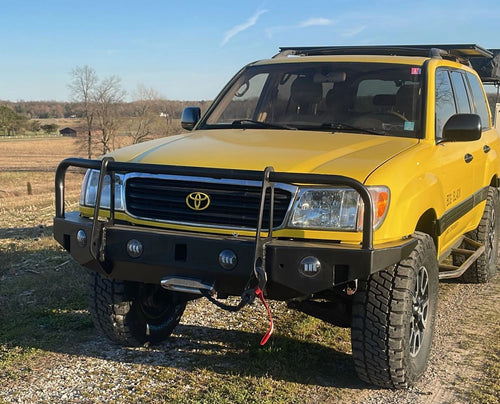 Big Slack Off Road Land Cruiser / LX470 front bumper, brush guard and winch mount