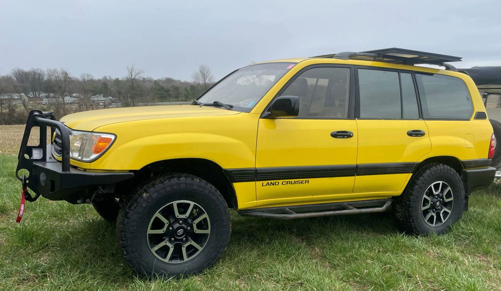 Big Slack Off Road Land Cruiser / LX470 front bumper, brush guard and winch mount