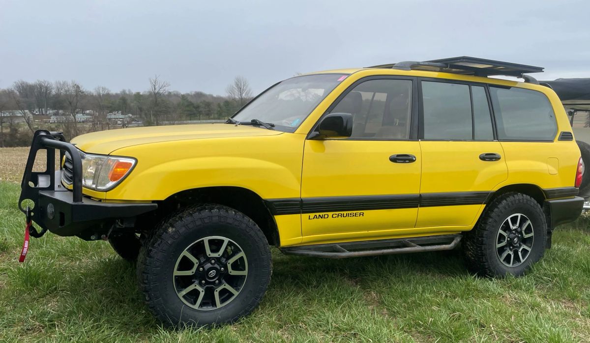 Big Slack Off Road Land Cruiser / LX470 front bumper, brush guard and winch mount