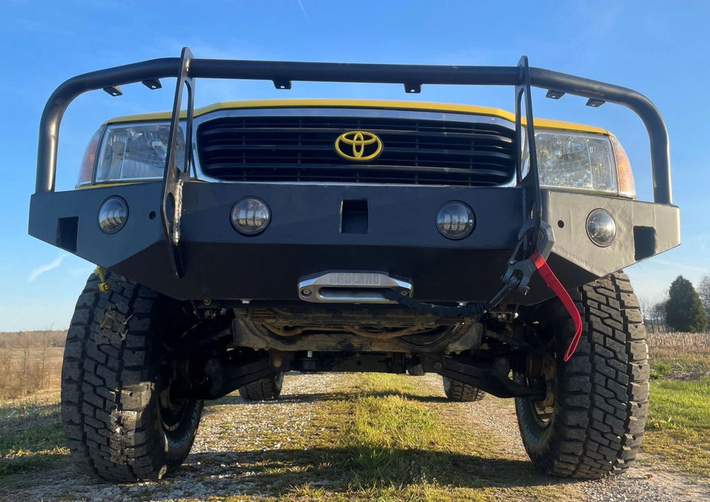 Big Slack Off Road Land Cruiser / LX470 front bumper, brush guard and winch mount