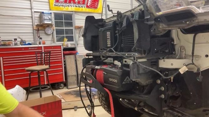Big Slack Off Road Toyota Tacoma Gen 3 hidden winch mount